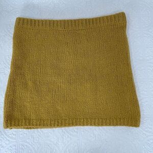 Anthropologie Flat White Honey Knit Wool Strapless Tank Top Size Large NWT